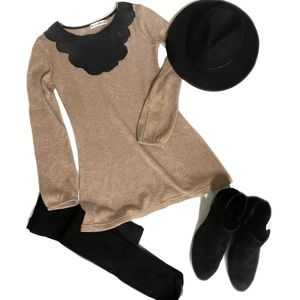 Tunic Crochet Collar Sweater